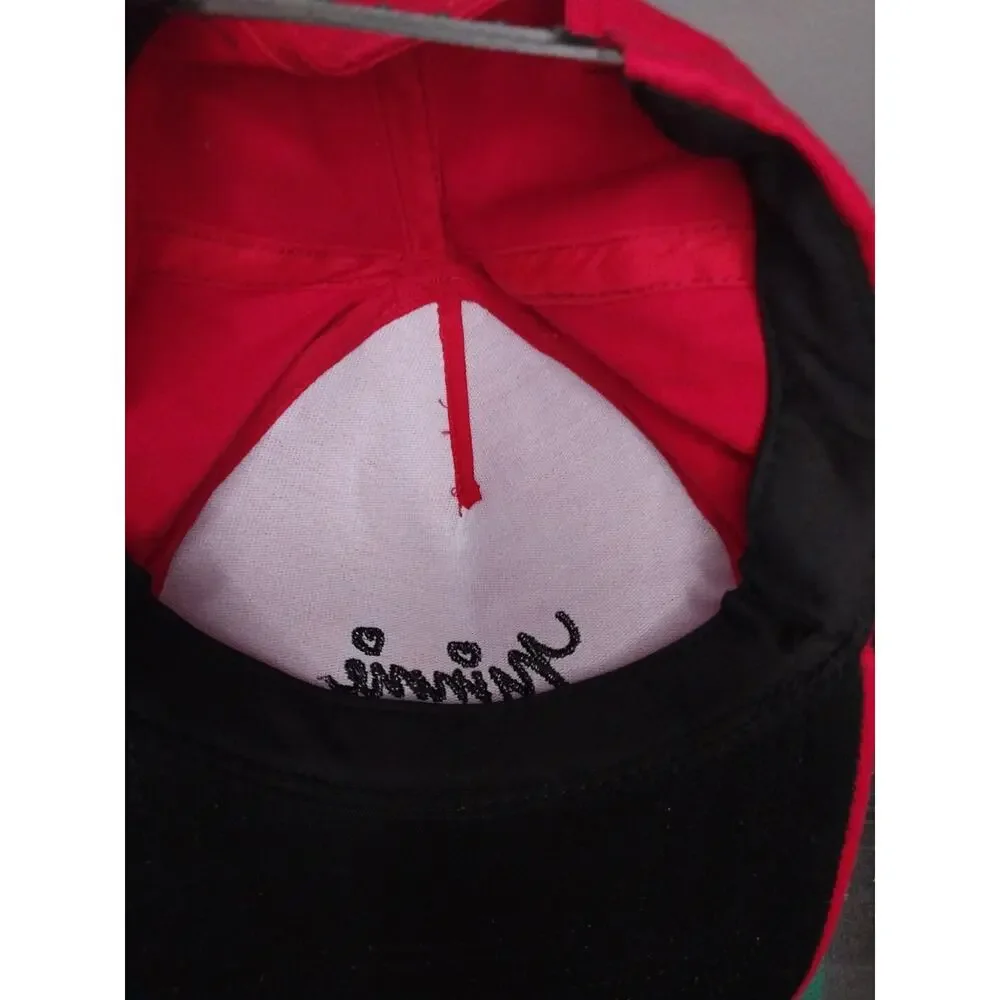 Disney Minnie Mouse Polka Dot Baseball with Ears, Red Youth Hat Cap Bright